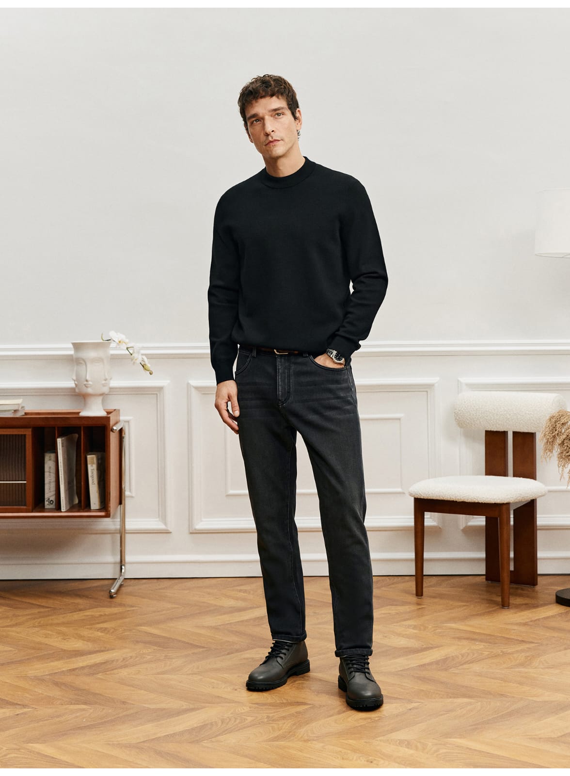 PREMIUM MERINO WOOL CREW NECK SWEATSHIRT