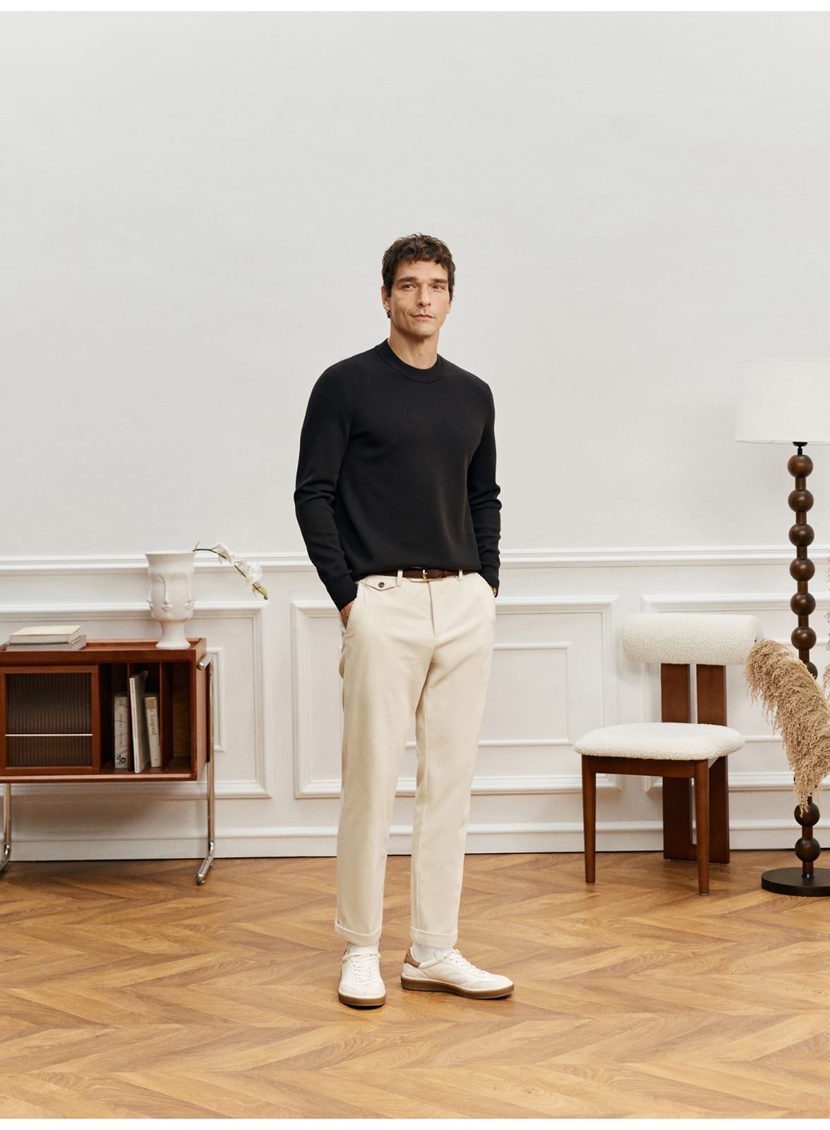 PREMIUM MERINO WOOL CREW NECK SWEATSHIRT