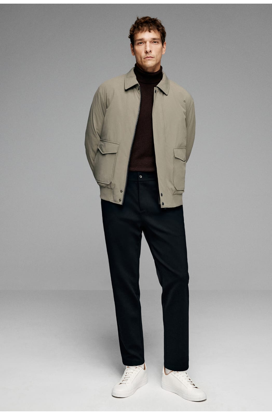 MODERN CLASSIC UTILITY EVERYDAY STYLE BOMBER JACKET