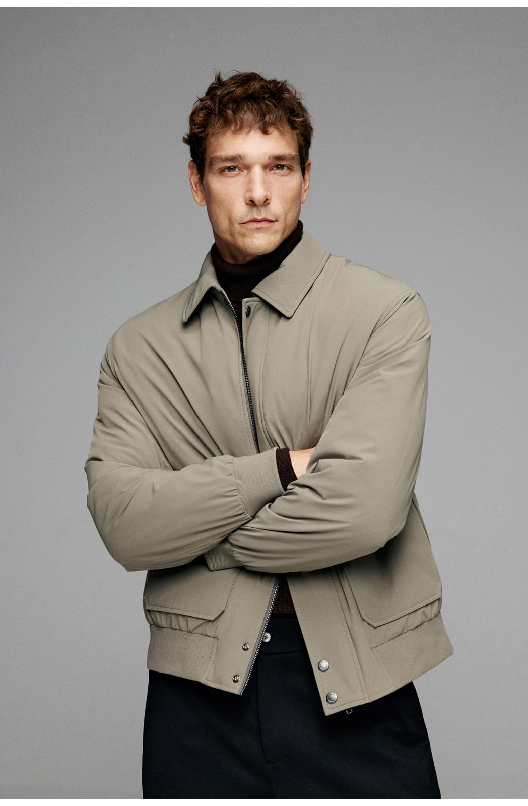 MODERN CLASSIC UTILITY EVERYDAY STYLE BOMBER JACKET