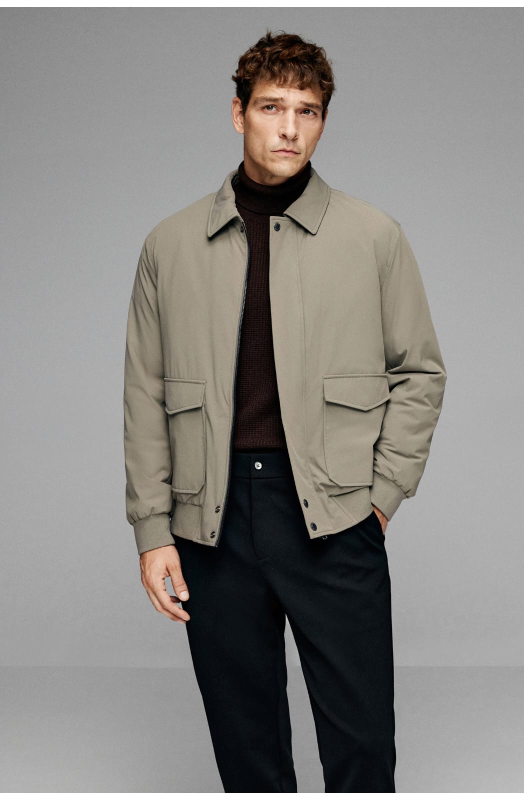 MODERN CLASSIC UTILITY EVERYDAY STYLE BOMBER JACKET