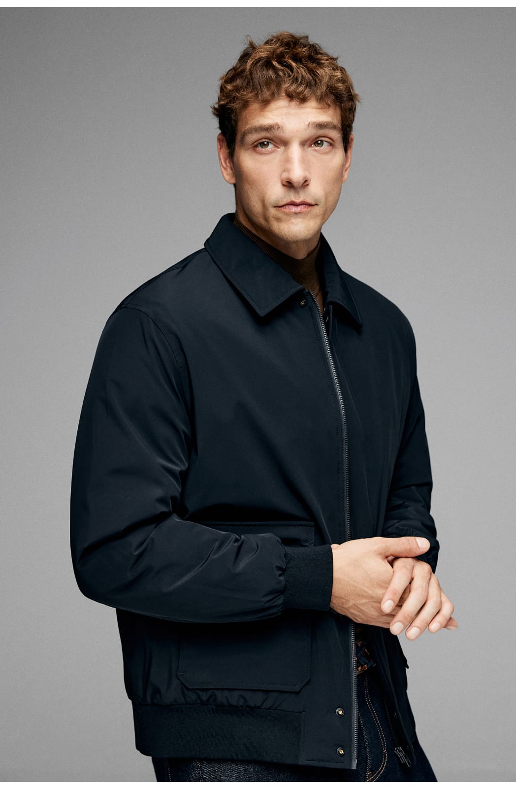 MODERN CLASSIC UTILITY EVERYDAY STYLE BOMBER JACKET