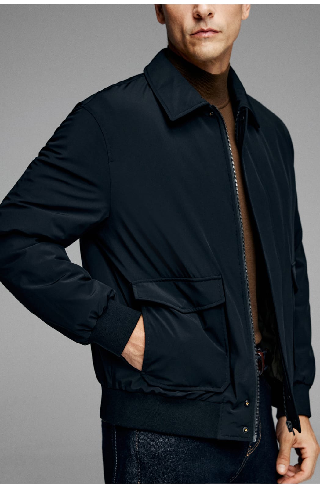 MODERN CLASSIC UTILITY EVERYDAY STYLE BOMBER JACKET