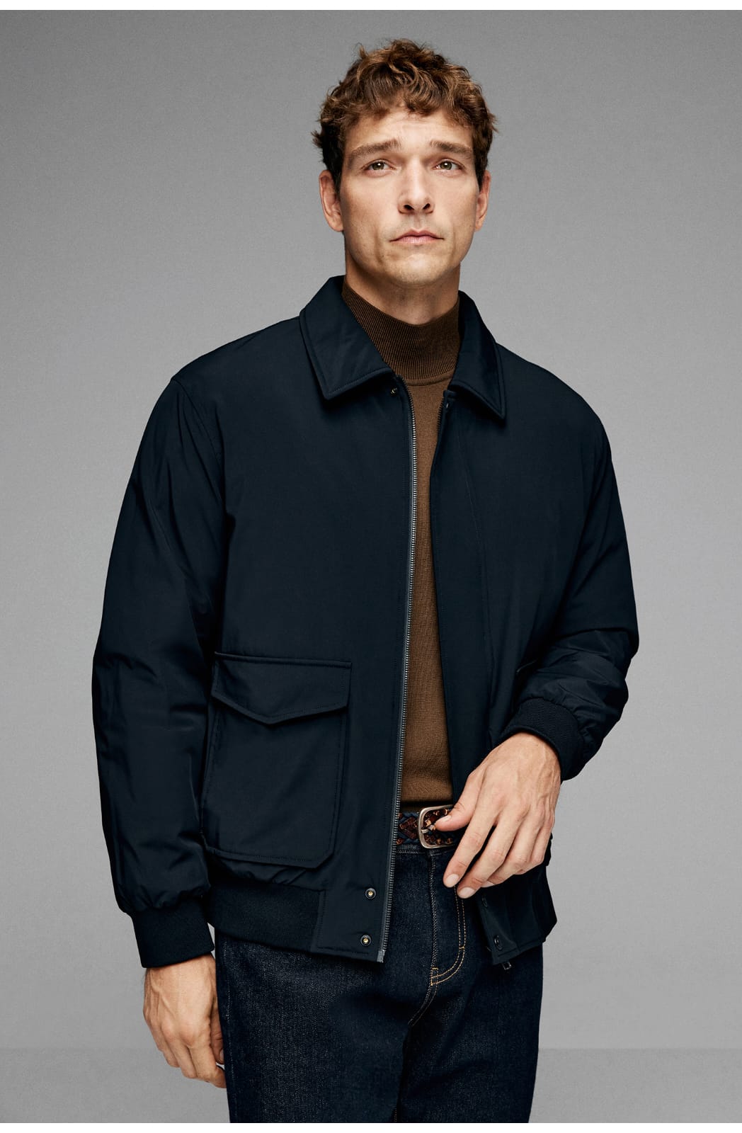 MODERN CLASSIC UTILITY EVERYDAY STYLE BOMBER JACKET