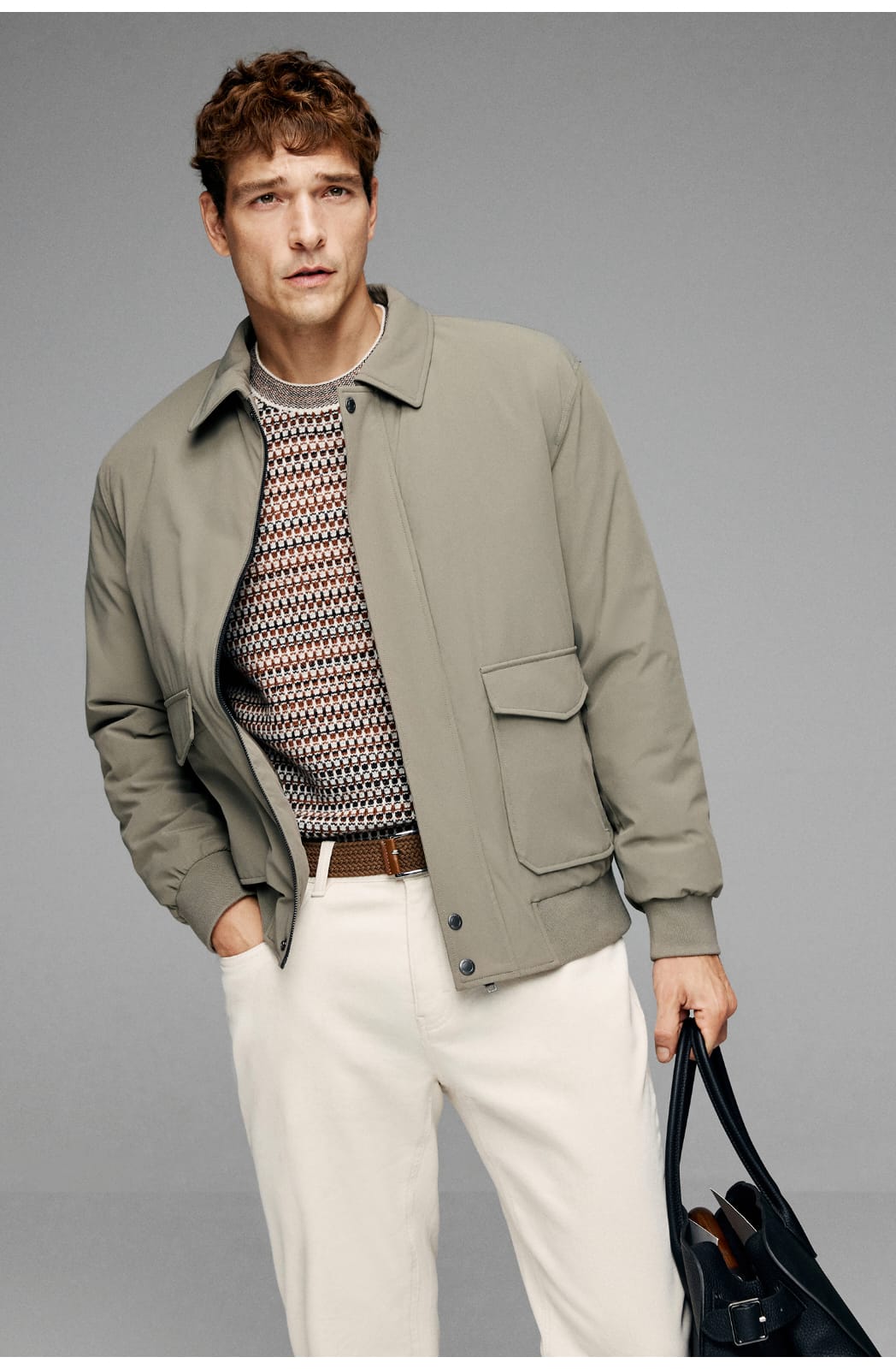 MODERN CLASSIC UTILITY EVERYDAY STYLE BOMBER JACKET