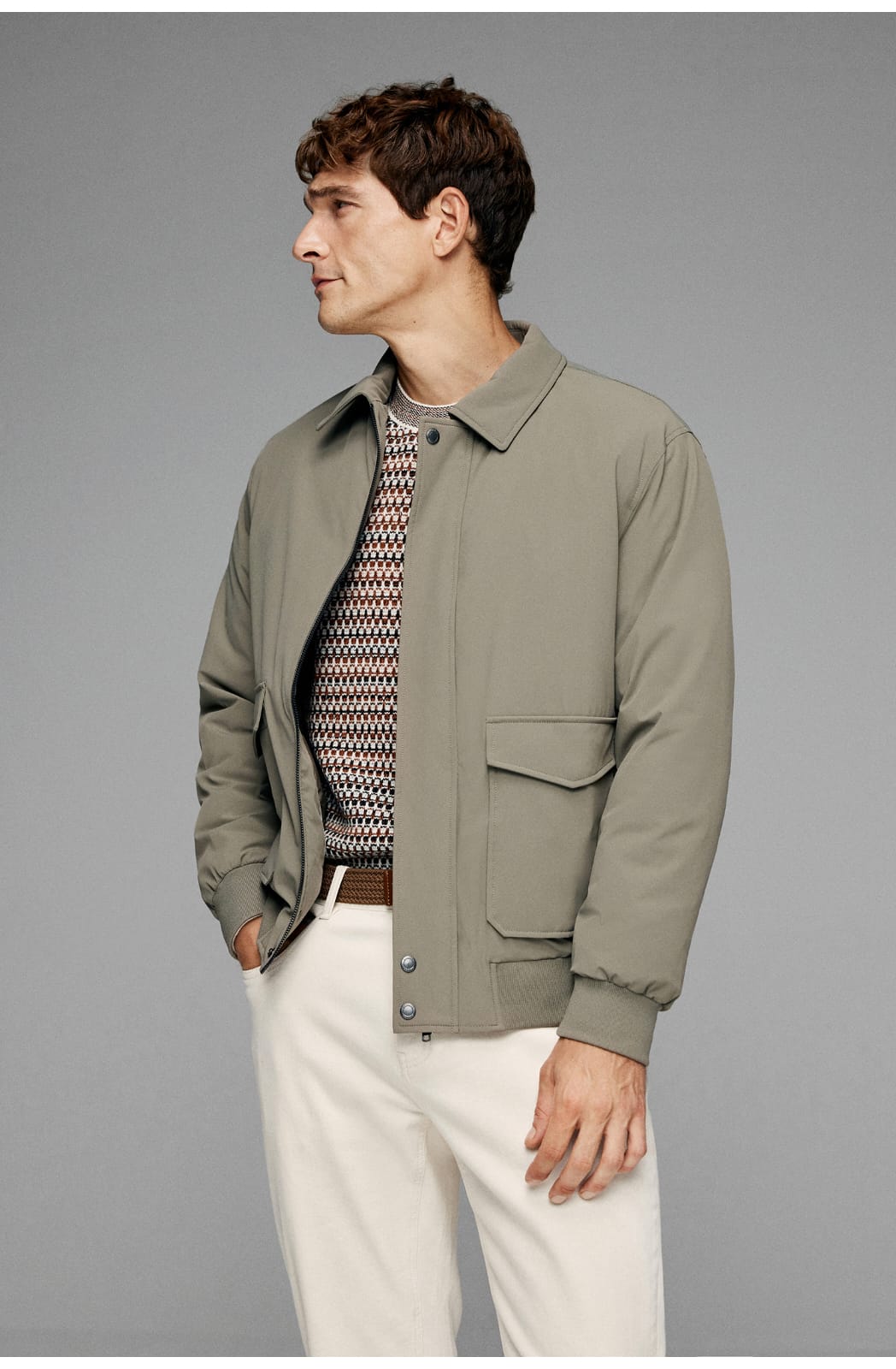 MODERN CLASSIC UTILITY EVERYDAY STYLE BOMBER JACKET