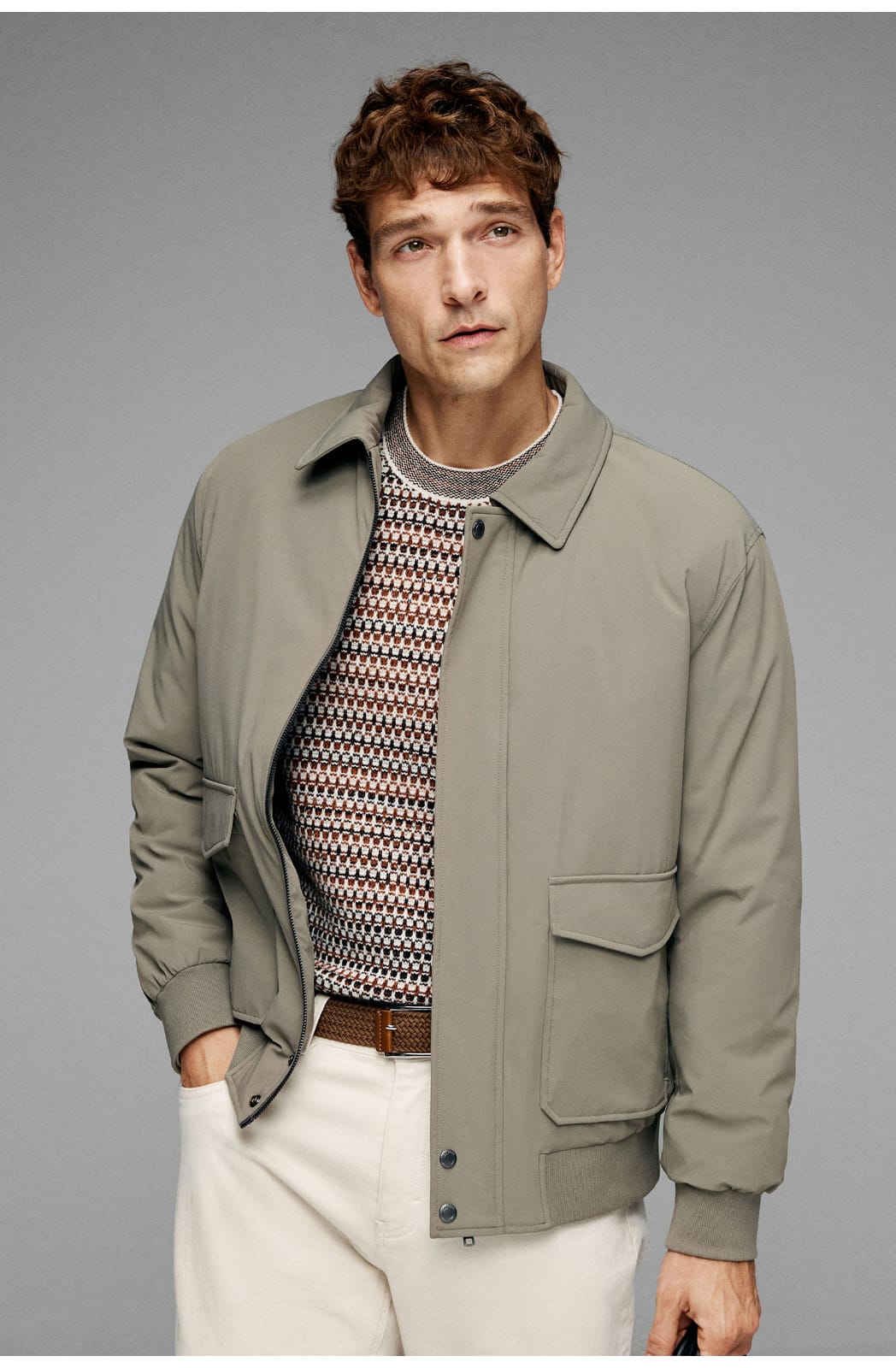 MODERN CLASSIC UTILITY EVERYDAY STYLE BOMBER JACKET
