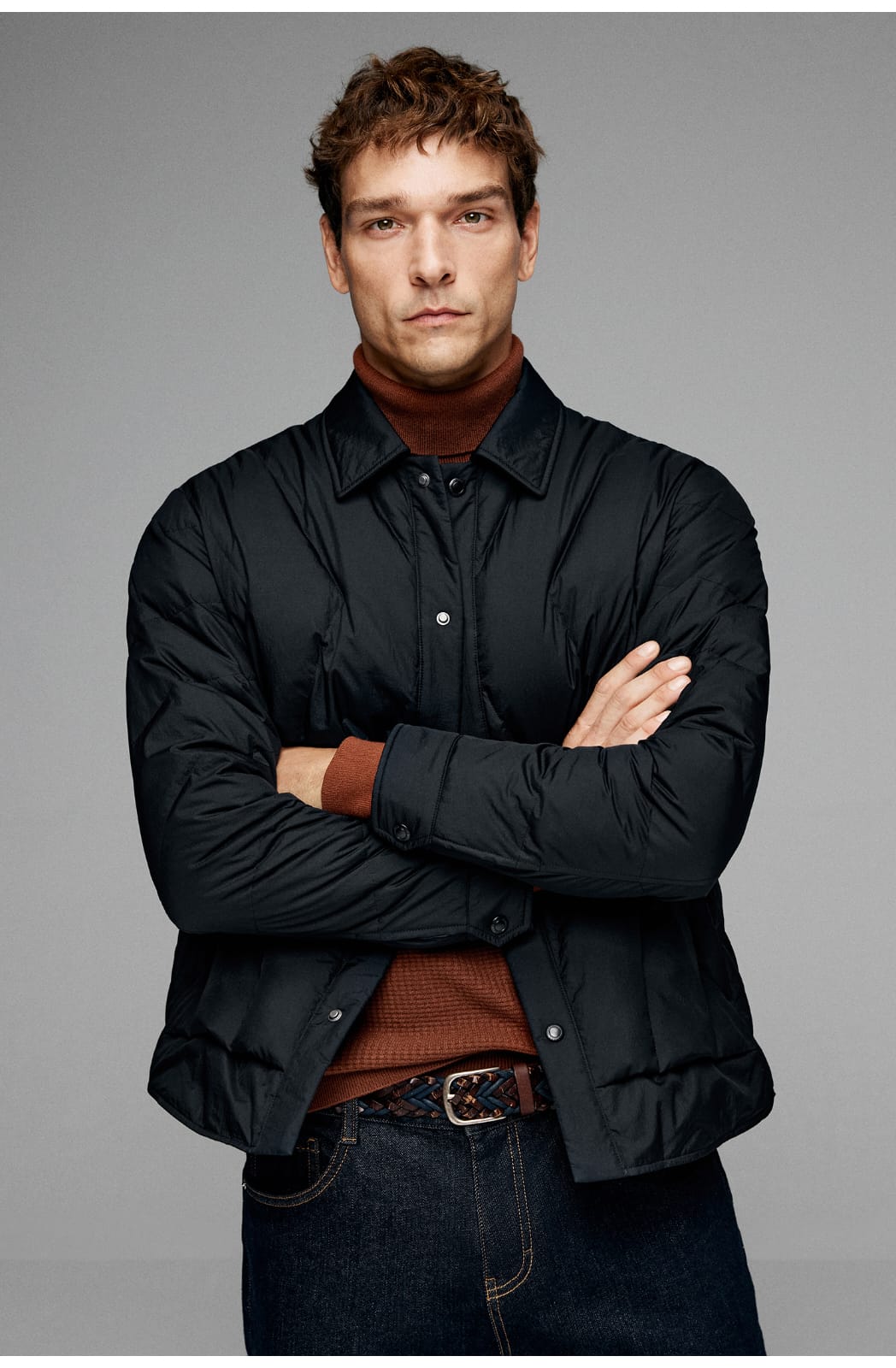 CLASSIC QUILTED LIGHTWEIGHT TURTLENECK LAYER STYLING JACKET
