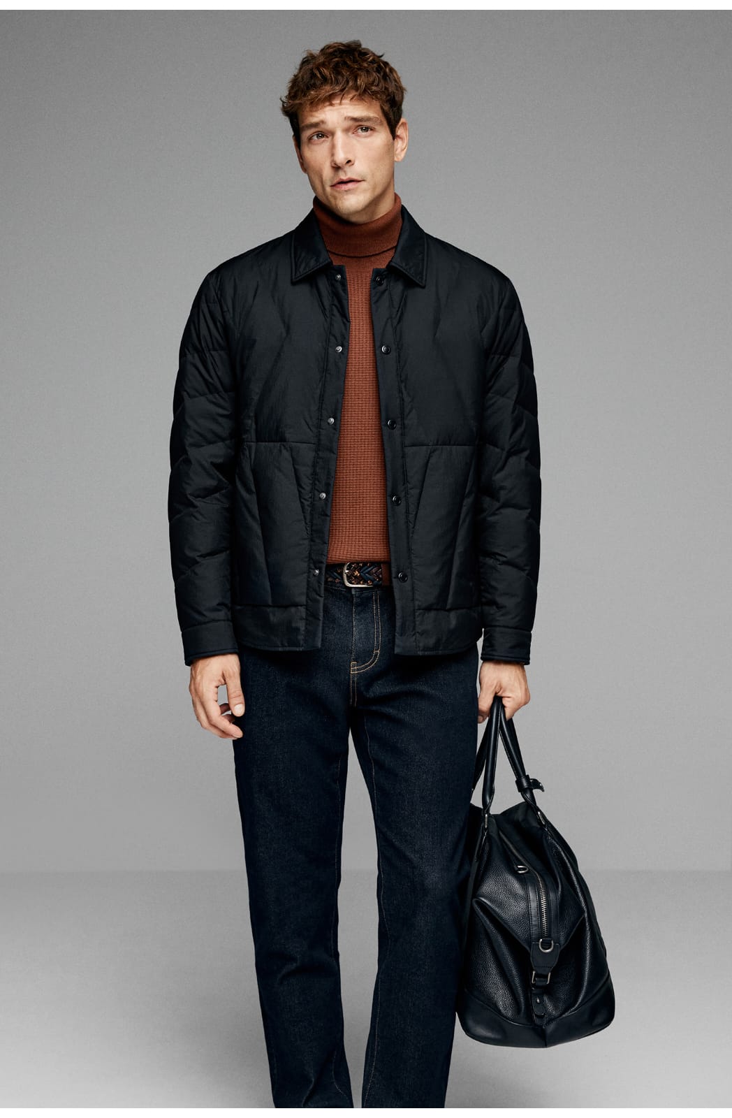 CLASSIC QUILTED LIGHTWEIGHT TURTLENECK LAYER STYLING JACKET