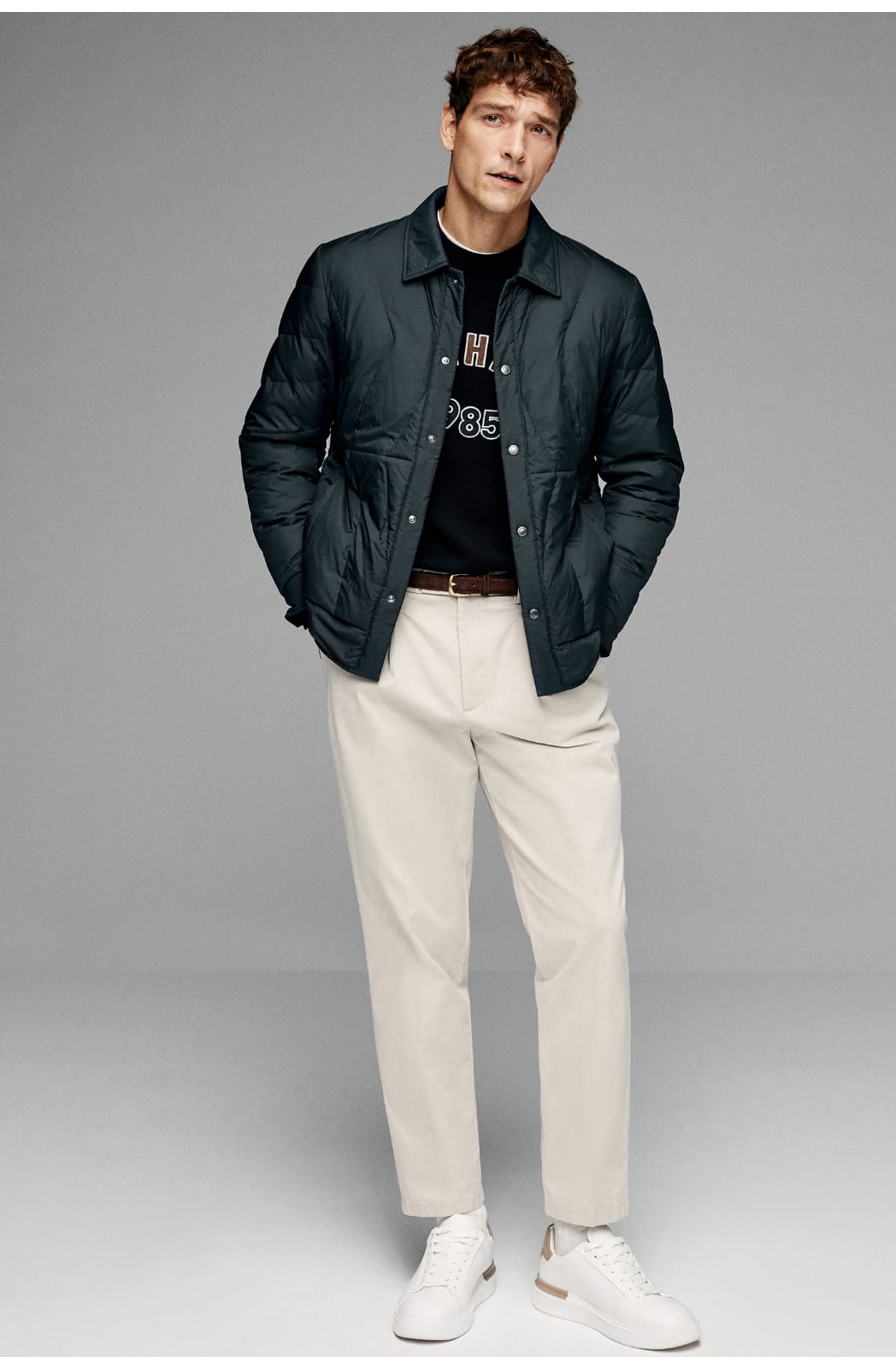 CLASSIC QUILTED LIGHTWEIGHT TURTLENECK LAYER STYLING JACKET