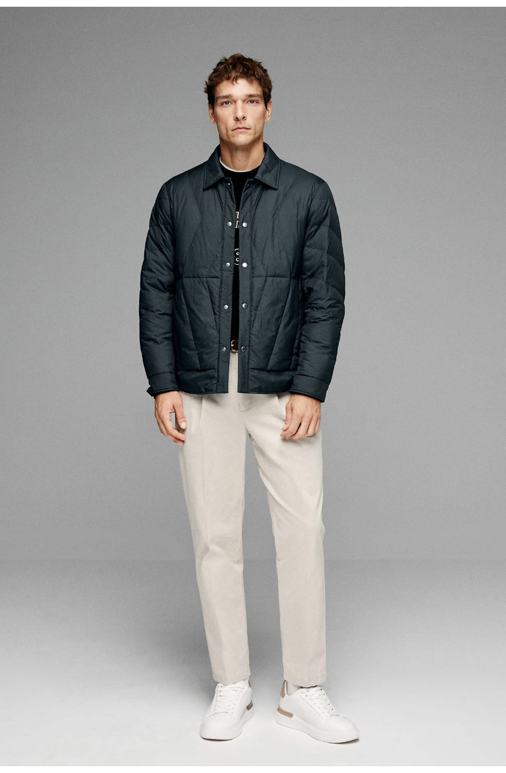CLASSIC QUILTED LIGHTWEIGHT TURTLENECK LAYER STYLING JACKET
