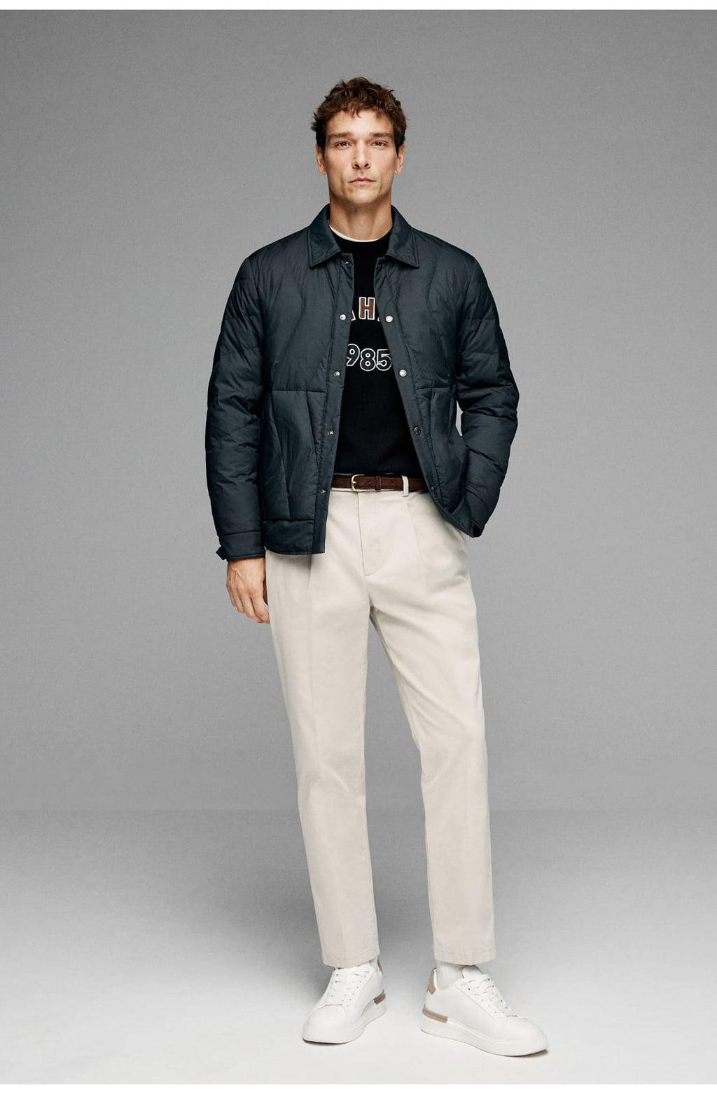 CLASSIC QUILTED LIGHTWEIGHT TURTLENECK LAYER STYLING JACKET