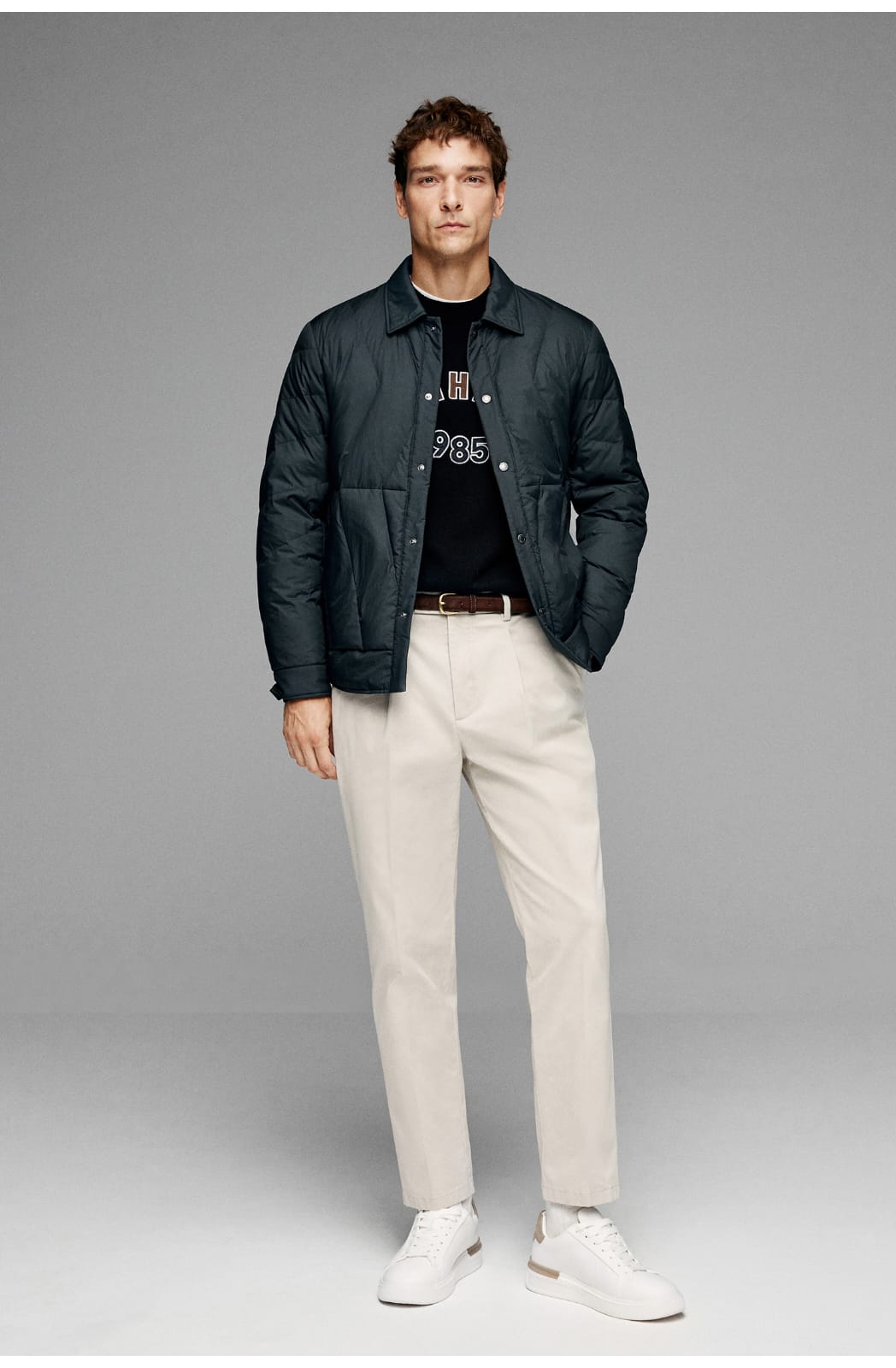 CLASSIC QUILTED LIGHTWEIGHT TURTLENECK LAYER STYLING JACKET