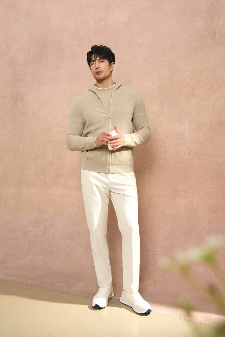 MEN’S PREMIUM SOFT-KNIT ZIP HOODED SWEATSHIRT