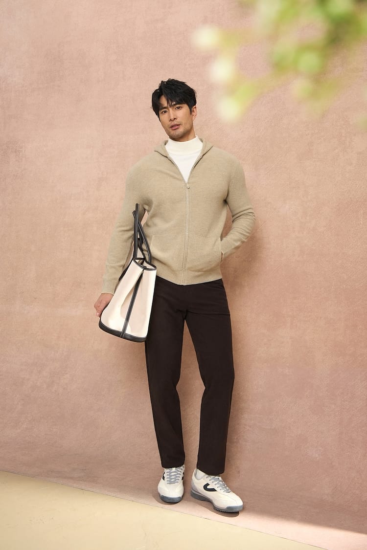 MEN’S PREMIUM SOFT-KNIT ZIP HOODED SWEATSHIRT