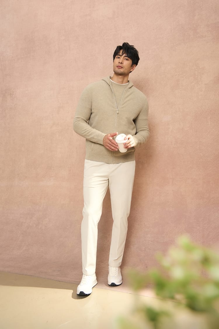 MEN’S PREMIUM SOFT-KNIT ZIP HOODED SWEATSHIRT