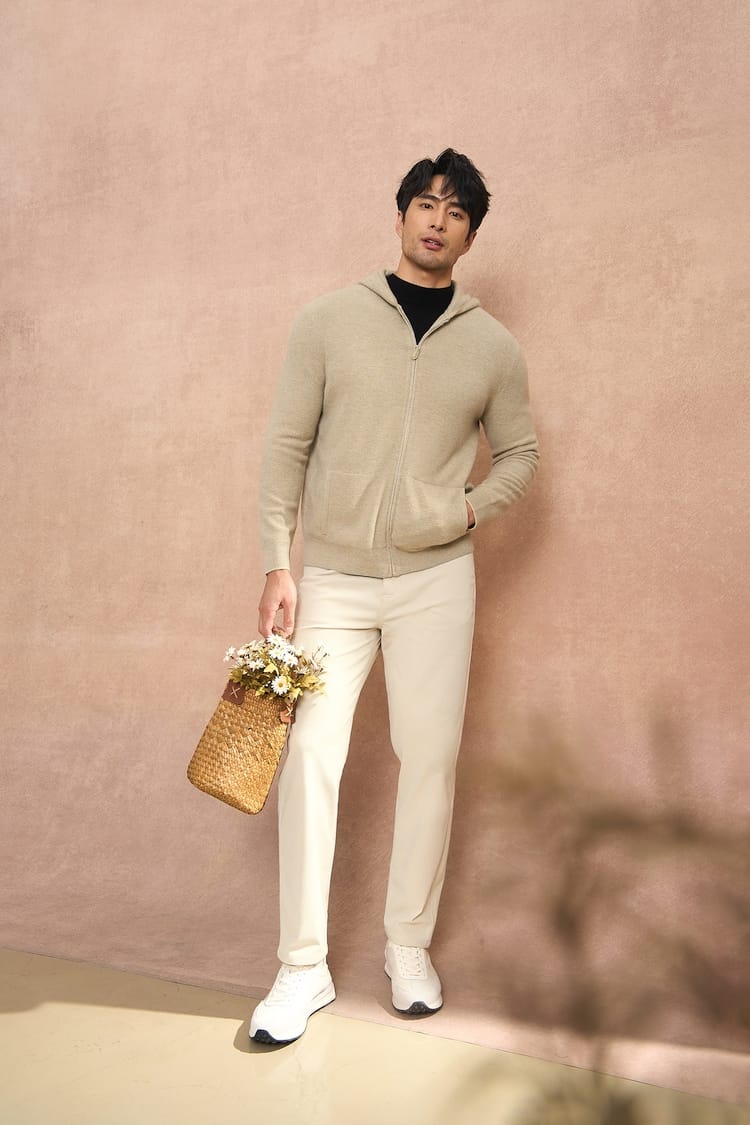 MEN’S PREMIUM SOFT-KNIT ZIP HOODED SWEATSHIRT