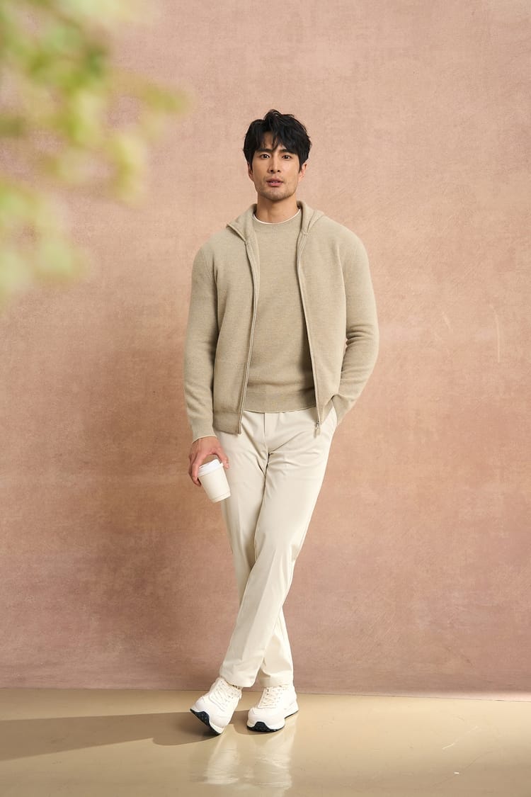 MEN’S PREMIUM SOFT-KNIT ZIP HOODED SWEATSHIRT