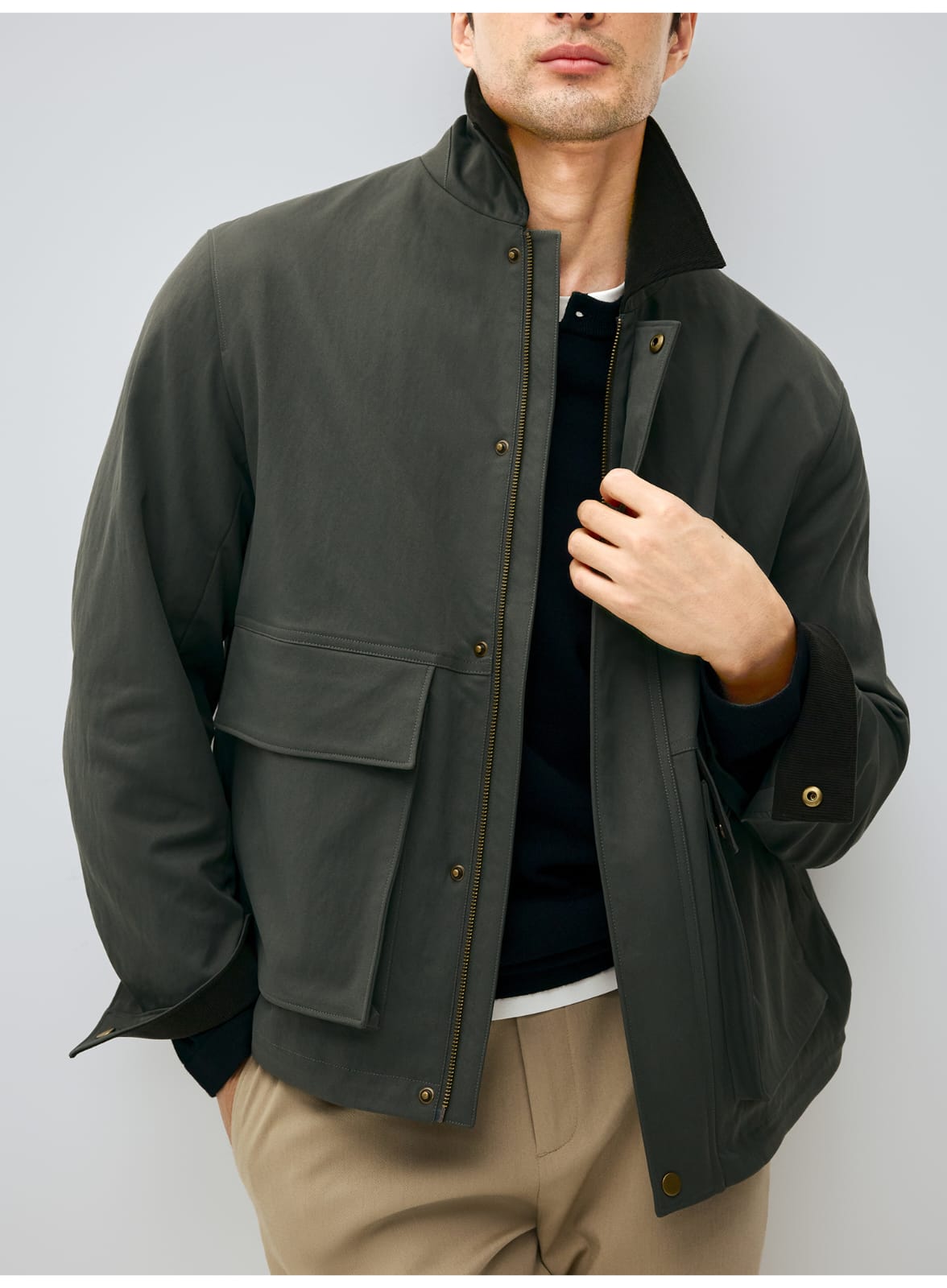 VINTAGE CORDUROY COLLAR WORKWEAR BARN JACKET