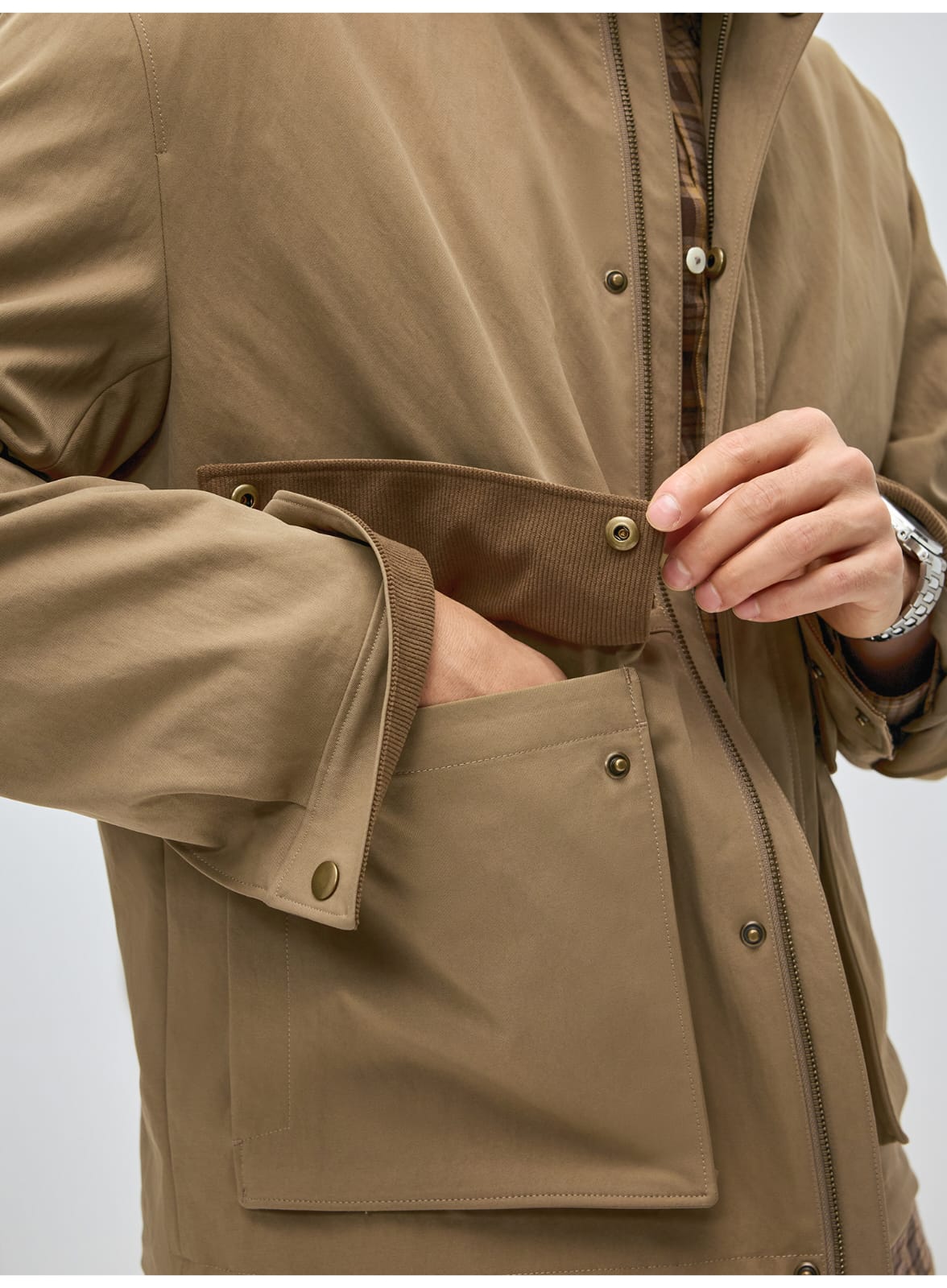 VINTAGE CORDUROY COLLAR WORKWEAR BARN JACKET